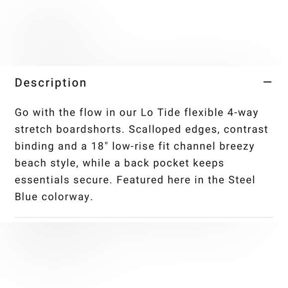 Billabong Steel Blue 73 Lo Tide 18" Boardshorts.  Sz 33 - Picture 11 of 12